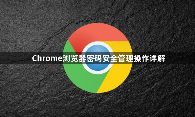 Chrome浏览器密码安全管理操作详解1