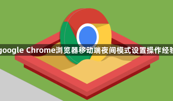 google Chrome浏览器移动端夜间模式设置操作经验1
