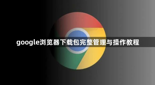 google浏览器下载包完整管理与操作教程1