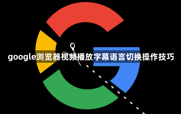 google浏览器视频播放字幕语言切换操作技巧1