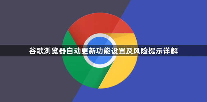谷歌浏览器自动更新功能设置及风险提示详解1