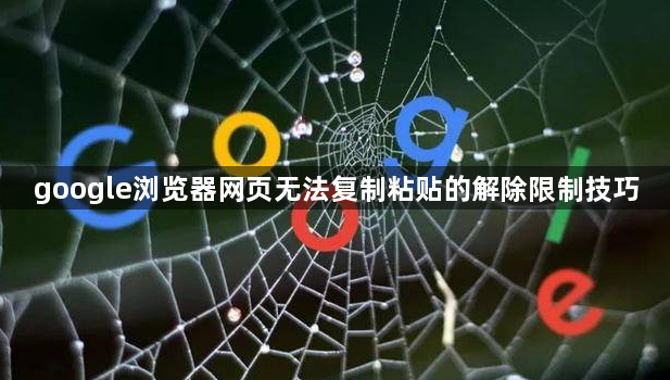 google浏览器网页无法复制粘贴的解除限制技巧1
