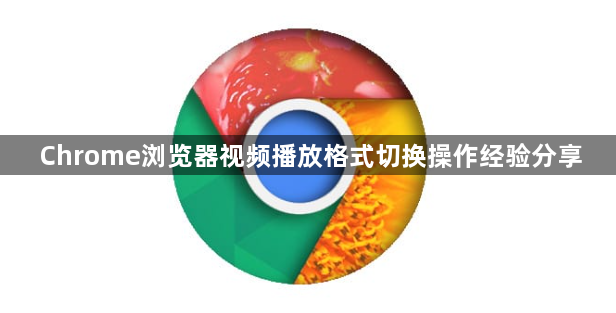 Chrome浏览器视频播放格式切换操作经验分享1