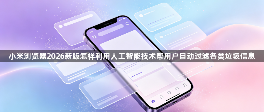 小米浏览器2026新版怎样利用人工智能技术帮用户自动过滤各类垃圾信息1