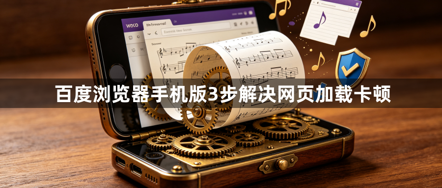 百度浏览器手机版3步解决网页加载卡顿1