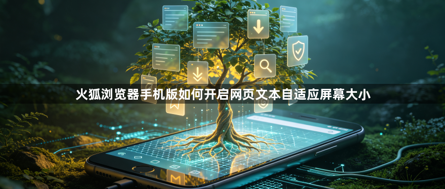 火狐浏览器手机版如何开启网页文本自适应屏幕大小1