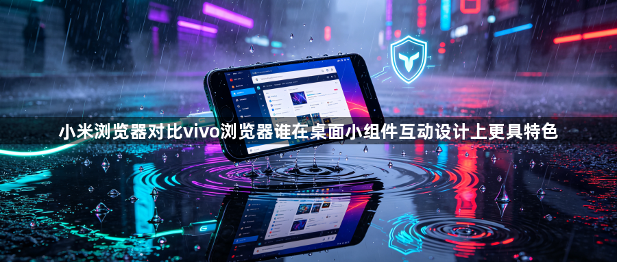 小米浏览器对比vivo浏览器谁在桌面小组件互动设计上更具特色1