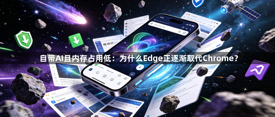 自带AI且内存占用低:为什么Edge正逐渐取代Chrome?1
