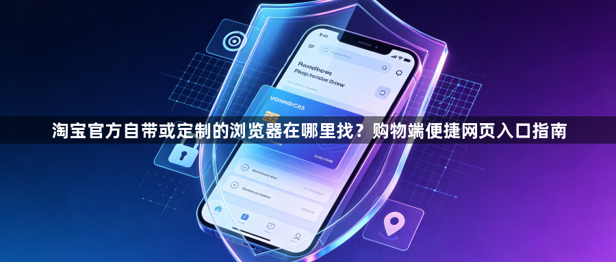 淘宝官方自带或定制的浏览器在哪里找？购物端便捷网页入口指南1