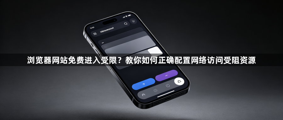 浏览器网站免费进入受限？教你如何正确配置网络访问受阻资源1