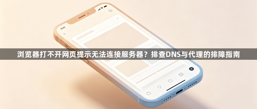 浏览器打不开网页提示无法连接服务器？排查DNS与代理的排障指南1