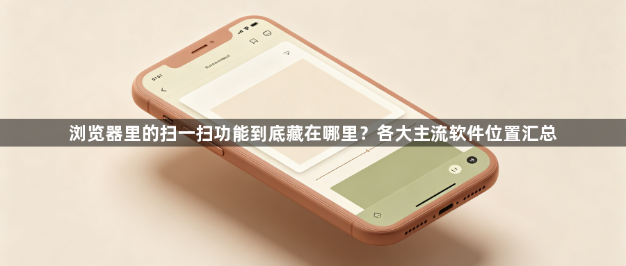 浏览器里的扫一扫功能到底藏在哪里?各大主流软件位置汇总1