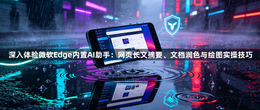 深入体验微软Edge内置AI助手:网页长文摘要、文档润色与绘图实操技巧1