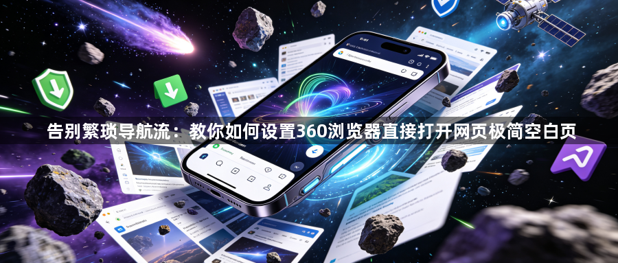 告别繁琐导航流：教你如何设置360浏览器直接打开网页极简空白页1