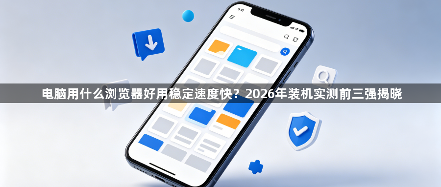 电脑用什么浏览器好用稳定速度快?2026年装机实测前三强揭晓1