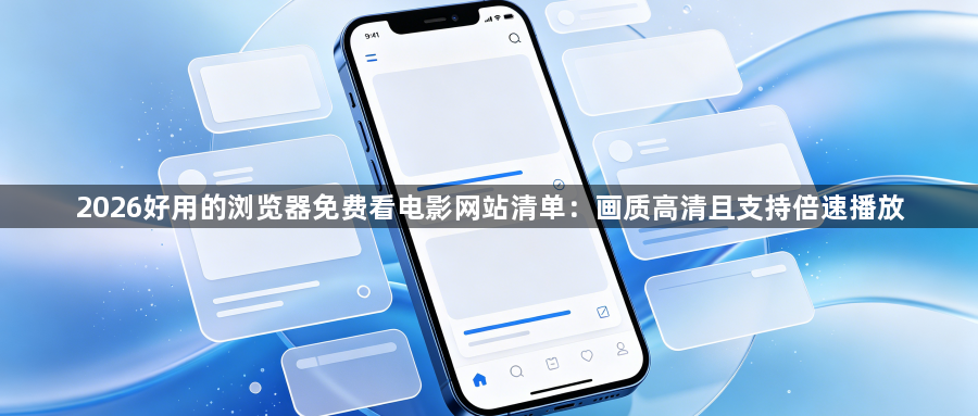 2026好用的浏览器免费看电影网站清单:画质高清且支持倍速播放1