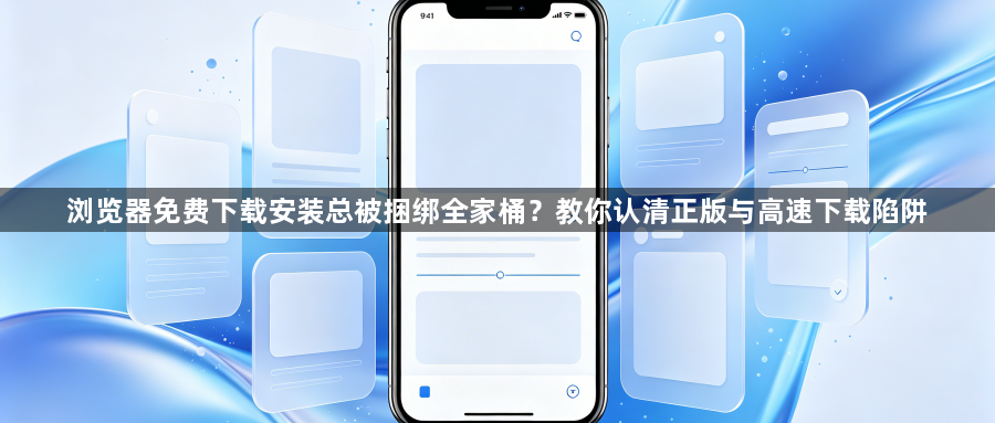 浏览器免费下载安装总被捆绑全家桶?教你认清正版与高速下载陷阱1