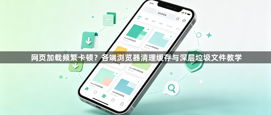 网页加载频繁卡顿?各端浏览器清理缓存与深层垃圾文件教学1