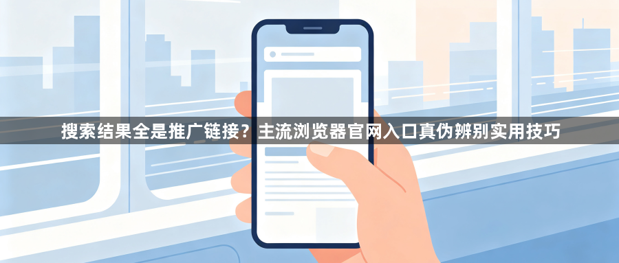 搜索结果全是推广链接?主流浏览器官网入口真伪辨别实用技巧1