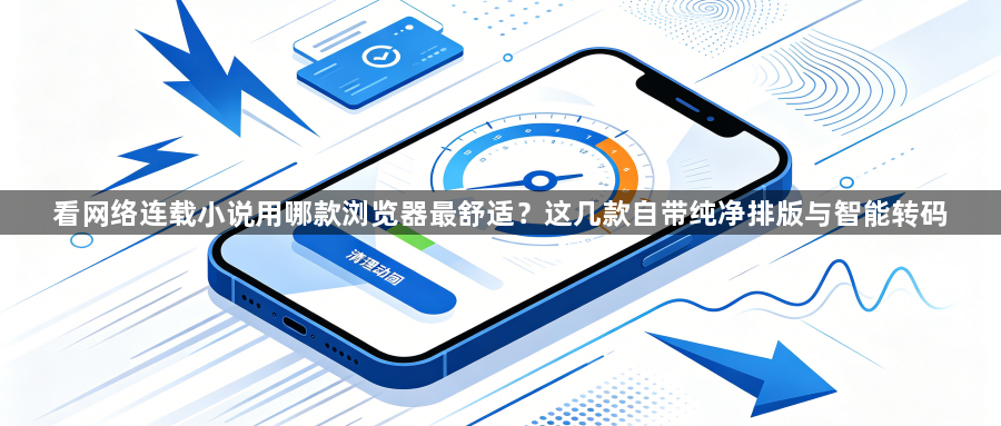 看网络连载小说用哪款浏览器最舒适?这几款自带纯净排版与智能转码1