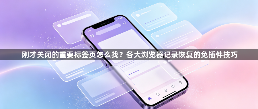 刚才关闭的重要标签页怎么找?各大浏览器记录恢复的免插件技巧1