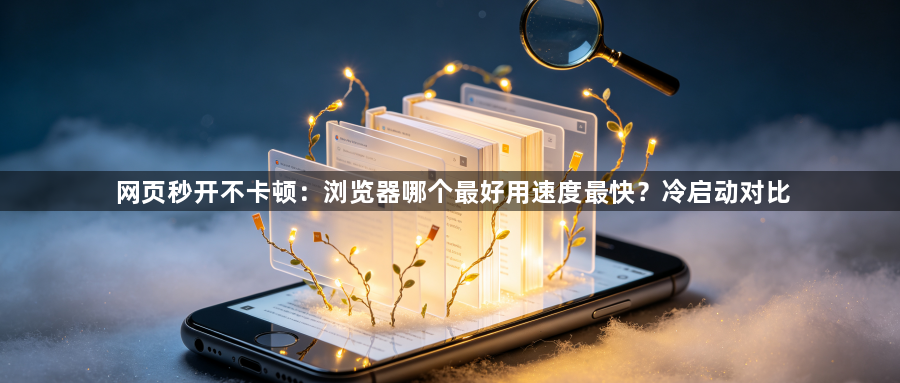 网页秒开不卡顿:浏览器哪个最好用速度最快?冷启动对比1