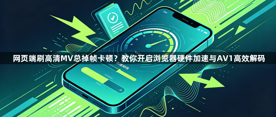 网页端刷高清MV总掉帧卡顿?教你开启浏览器硬件加速与AV1高效解码1