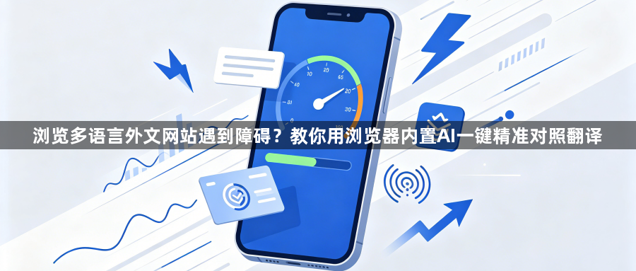 浏览多语言外文网站遇到障碍?教你用浏览器内置AI一键精准对照翻译1