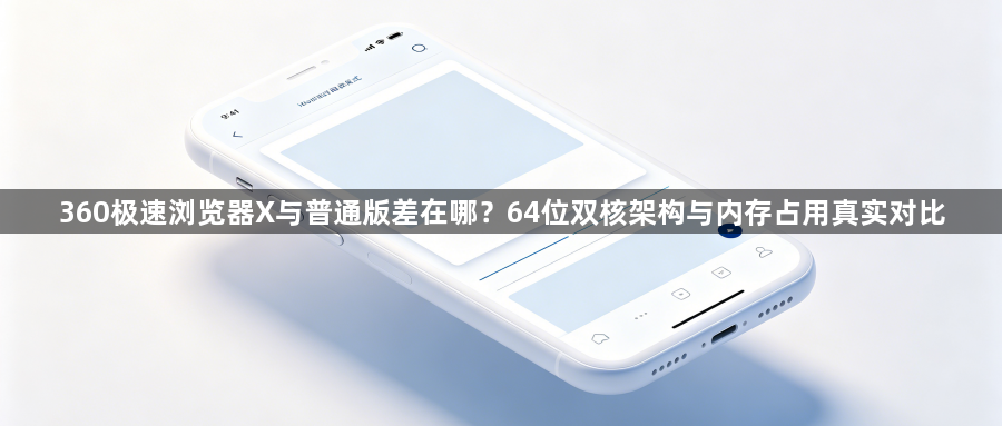 360极速浏览器X与普通版差在哪？64位双核架构与内存占用真实对比1