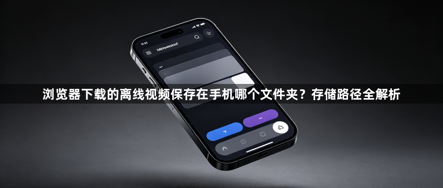 浏览器下载的离线视频保存在手机哪个文件夹？存储路径全解析1
