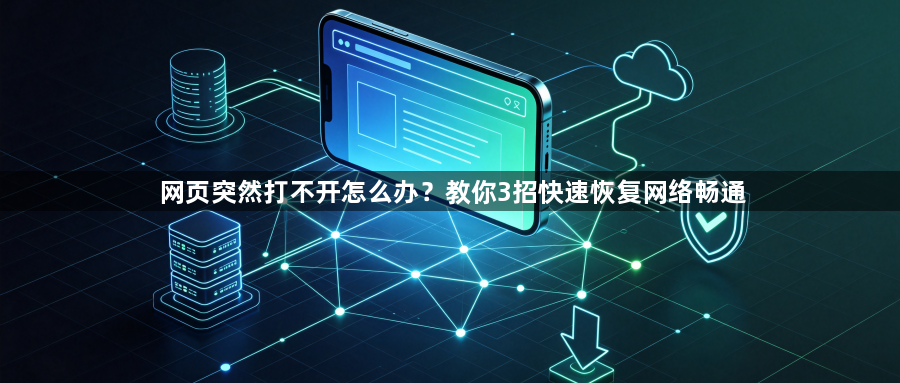 网页突然打不开怎么办?教你3招快速恢复网络畅通1