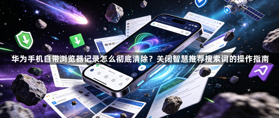 华为手机自带浏览器记录怎么彻底清除？关闭智慧推荐搜索词的操作指南1