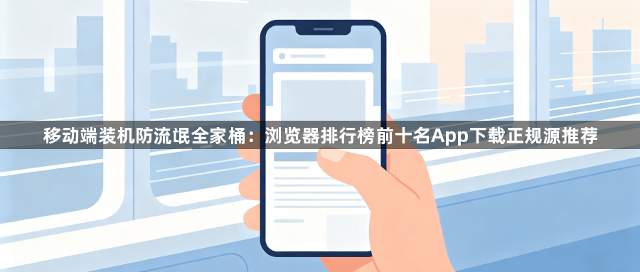 移动端装机防流氓全家桶:浏览器排行榜前十名App下载正规源推荐1